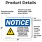 Signmission Electrical Hazard Voltage Or Sign, Vinyl Decal, 7in W x 5in L, 2PK OS-2PACK-NS-D-57-L-11655 - alternate 2